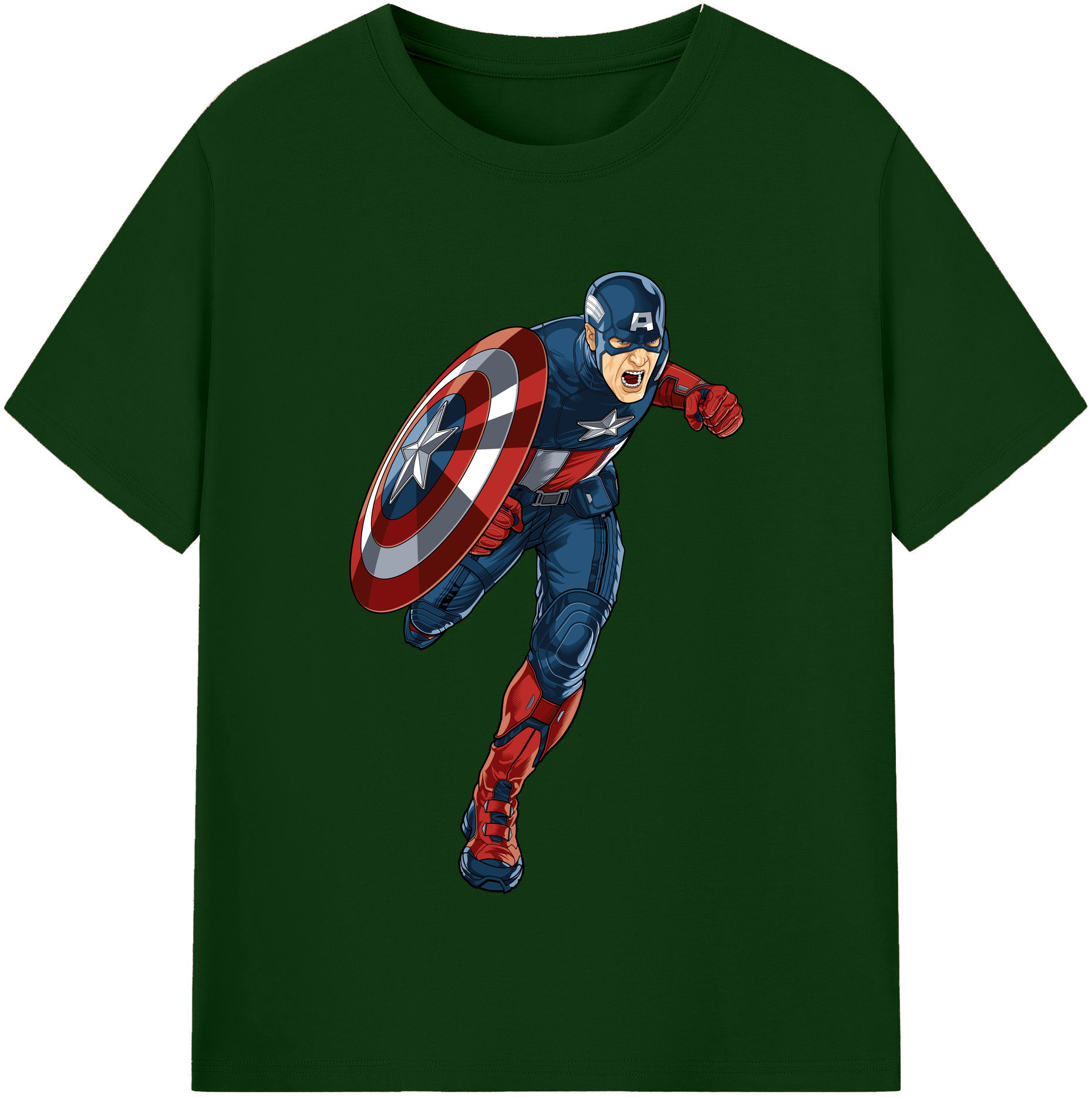 （画像用） アベンジャーズ The Avengers 綿100％半袖Tシャツ（フロントプリント）